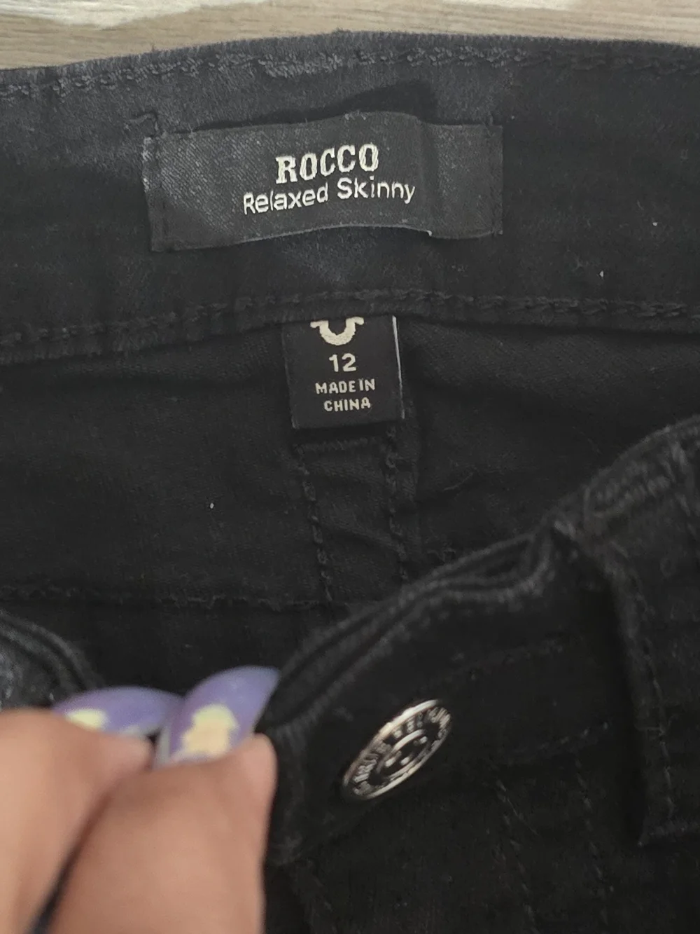 True Religion Kids Black Straight-Leg Jeans